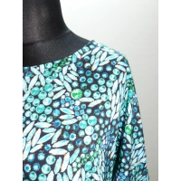 Bluzka OVERSIZE zielone i niebieskie kryształki XXXL